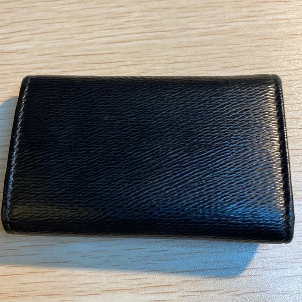 Bvlgari Black Leather Vintage key case/2 card holder - Picture 2 of 11